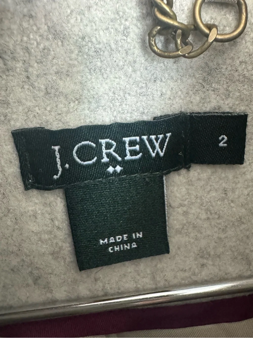 J.Crew Factory Skirted Dress Coat Heather Cloud 2 - Picture 6 of 6